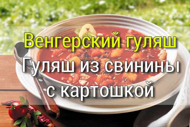vengerskiy-gulyash Свинина в брусничном соусе - пошаговый рецепт и видео - Простые рецепты - женский сайт
