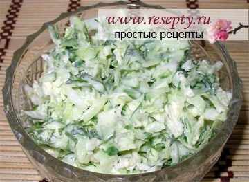 001 Салат из свежей капусты с курицей и кукурузой - Простые рецепты - женский сайт