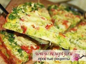 545 Низкокалорийная пицца из кабачков - Простые рецепты - женский сайт