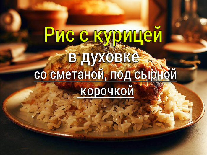 ris-s-kuritsej-v-dukhovke-retsept-so-smetanoj-pod-syrnoj-korochkoj Картофельная запеканка с фаршем в духовке, рецепт - Простые рецепты - женский сайт