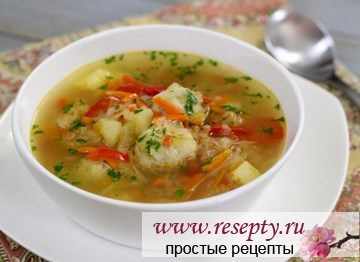 004572 Гороховый суп с курицей с копчёностями - Простые рецепты - женский сайт