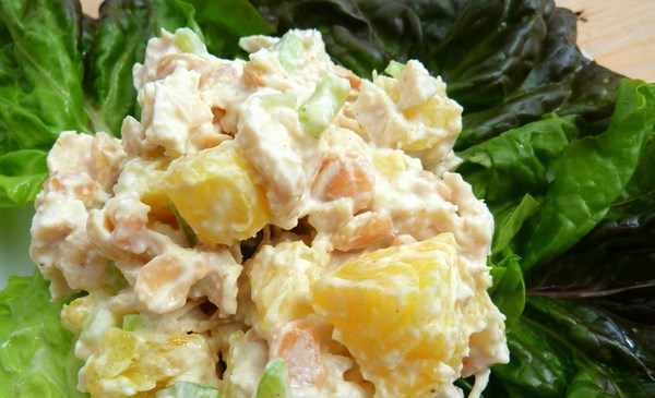 4f4 Салат с крабовым мясом и ананасом - Простые рецепты - женский сайт